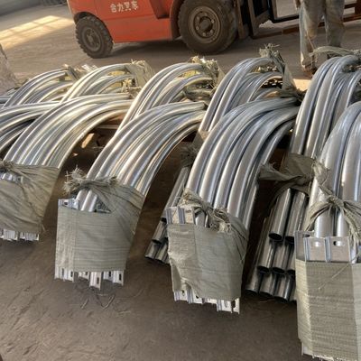 30FT 235Mpa Yuvarlak Tapered Pol Hot Dip Galvanize Güneş Çelik lamba direkleri