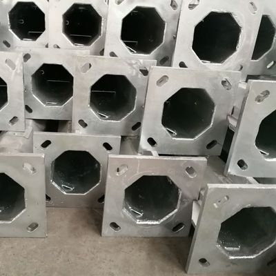25FT 8M Steel Lighting Pole Powder Coating Stainless Steel Lamp Post