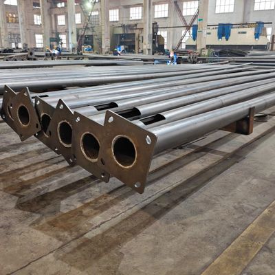 Round Galvanized Street Pole 15FT - 40FT Lighting Tapered Steel Pole S460NL