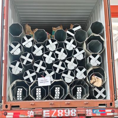 65ft Nea Ngcp Standard Transmission Power Pole Electric Tubular Steel Poles For Power Distribution