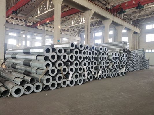 NPC S&D 7.9713.8kV dağıtım hattı Elektrikli çelik direği 30FT 35FT 40FT 50FT 55FT 60FT S