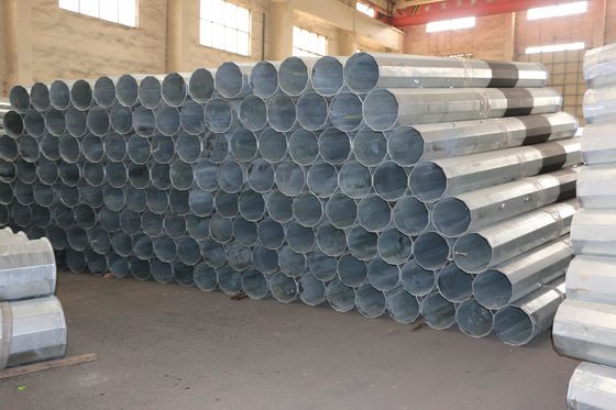 70FT Medium Voltage Galvanized Transmission Steel Power Pole