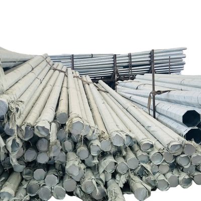 40FT 2 Segments 345Mpa Metal Utility Pole Octagonal Hot Dip Galvanized Steel