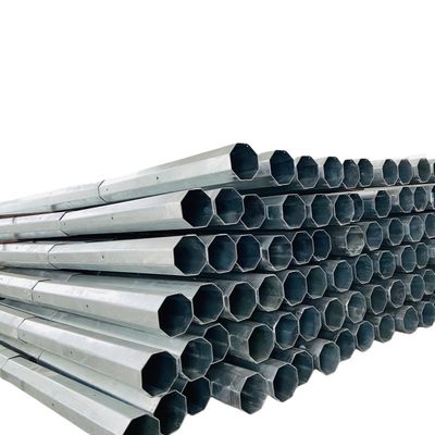 45FT 13.716M Slip Overlap Type 345Mpa 4.0mm 1000KGF Galvanised Steel Distribution Pole