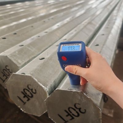 Galvanized 30FT 35FT 40FT 45FT Distribution Line Steel Pole