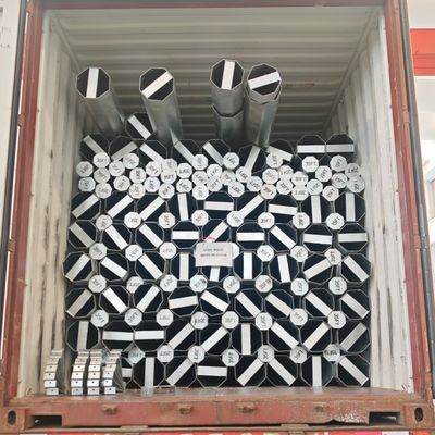 نیو استاندار 30FT 35FT استیل پست هشت قلو گالوانیزه قطب فلزی مفید