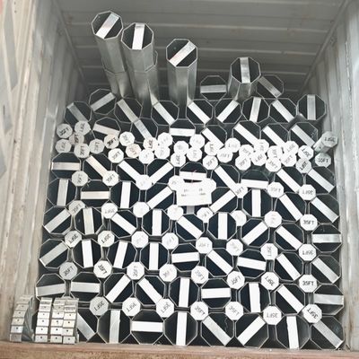 13.8KV elektryczny słup z 500kg projektowego obciążenia dla rynku filipińskiego