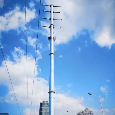 ASTM A572 GR65 6mm 8mm 10mm 13.8kv 핫 디프 진열 전속 다각식 강철 기둥