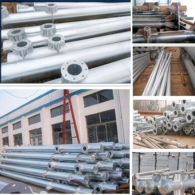 High-Strength Anti-Corrosion Coated Traffic Steel Pole for Road Sign & Light Installation