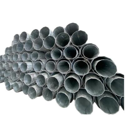 355 Mpa Dodecagonal Hot-Dip Galvanized Steel Pole 2000 KGF 80FT For Sub-Transmission