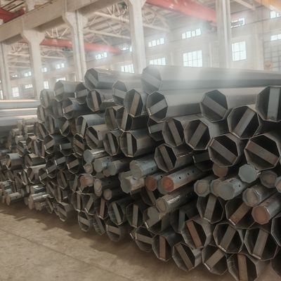 35FT Octagonal Zinc Steel Galvanized Pole with Nea Standard for Electricity Distribution