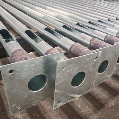 Hongxin Round Shape Hot Roll Steel Galvanized Illumination Lighting Steel Pole