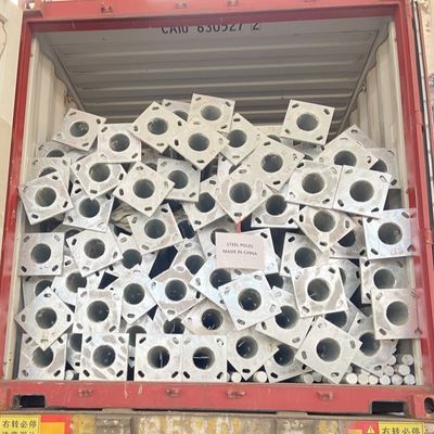 Hongxin Round Shape Hot Roll Steel Galvanized Illumination Lighting Steel Pole