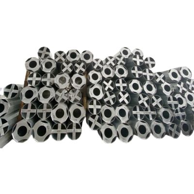 Hongxin Overhead Line Galvanized Suspension Steel Pole Q460 Transmission Pole With Crossarms