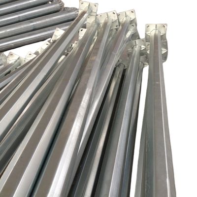 Hongxin 9M Octagonal Steel Pole Galvanized Street Lighting Steel Pole