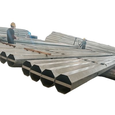 Hongxin Factory 500KGF Load Philippines Octagonal Distribution Pole Steel Q355 30FT 35FT
