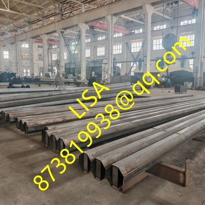 Hongxin 13.8kv 25FT 30FT 35FT 40FT 45FT 50FT Galvanized Octagonal Distribution Steel Poles