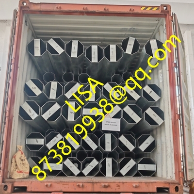 Hongxin 45FT Hot Dip Galvanized Octagonal 1200KGF 2-Segments Distribution Steel Poles