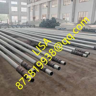 Hongxin Round Q235 Hot Dip Galvanized Wrapped 10M Street Lighting Steel Pole