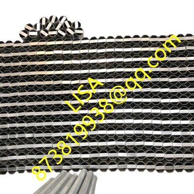 25FT Octagonal Direct Buried Galvanized Steel Pole 300KGF Metal Utility Pole with Black Tar Bitumen Painting Anti-corrosion Protection