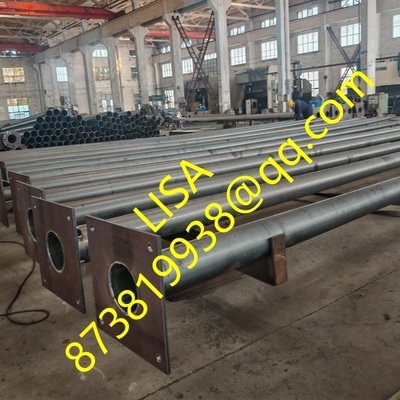 Q235 10M Nigeria Hot-dip Galvanized Solar Panel Street Lighting Steel Poles