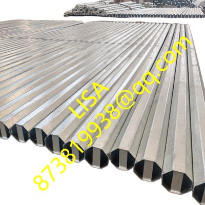 Philippines 15KV Nea Standard 500KGF Hot Dip Galvanized 30FT 35FT Octagonal Steel Poles