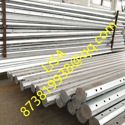 Philippines 15KV Nea Standard 500KGF Hot Dip Galvanized 30FT 35FT Octagonal Steel Poles