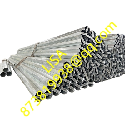 15kv 2.75mm Distribution Steel Pole Octagon Shape 30FT Galvanized Pole