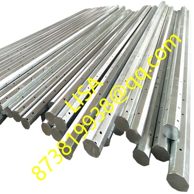 Philippines Nea Standard 30FT Hot Dip Galvanized Octagonal Steel Pole with 500KGF Design Load