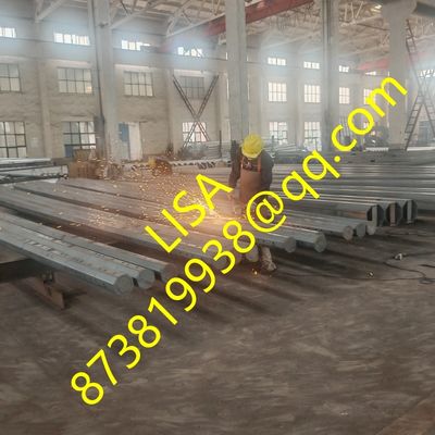 30FT 9.15M 345Mpa Hot-dip Galvanized Octagonal Electric Steel Pole Philippines Nea Standard Steel Poles