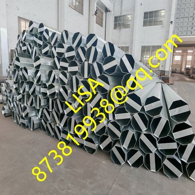 Q355B 3mm 35FT Hot Dip Galvanized Octagonal Electric Steel Poles