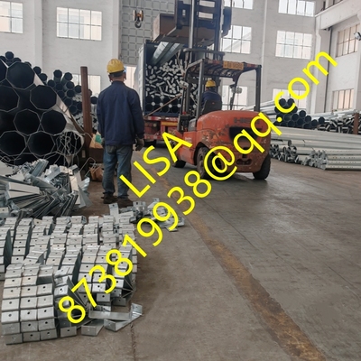 Q355B 3mm 35FT Hot Dip Galvanized Octagonal Electric Steel Poles