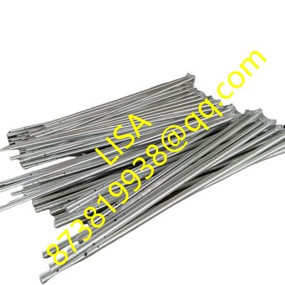 Q235B 9M Round Tapered Hot-dip Galvanized Steel Lighting Poles with Separated Curved-End Single Arm