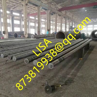 35FT heißgetränkte galvanisierte 8-seitige elektrische Stahlstange mit 500KGF Last für Stromverteilungsleitungen