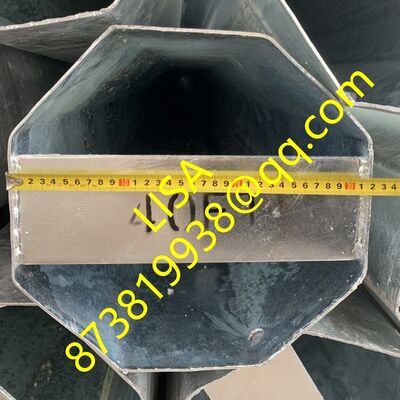 40FT Hot Dip Galvanized Electric Steel Pole with 500KGF Load for Power Distribution