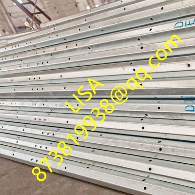 40FT Hot Dip Galvanized Electric Steel Pole with 500KGF Load for Power Distribution
