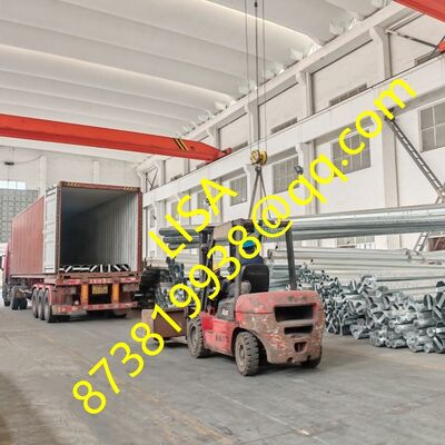 25FT/7620mm warm gegalvaniseerd achthoekig stalen paal met 300kgF belasting voor distributielijnen