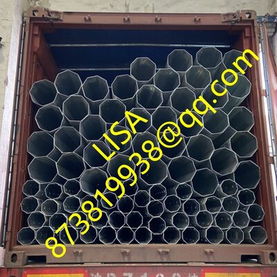 Hot Dip Galvanized Q355B Octagonal Electric Steel Pole for Power Distribution