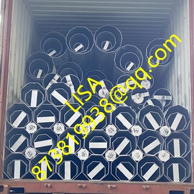 40FT Hot Dip Galvanized Electric Steel Pole with 500KGF Load for Power Distribution