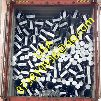 35FT Hot Dip Galvanized Electric Steel Pole with 500KGF Min Break Load for Power Distribution