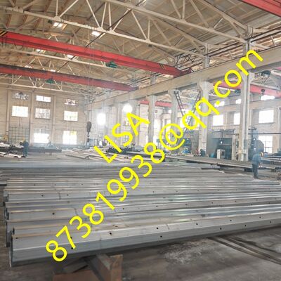 Hot Dip Galvanized Octagonal Steel Pole with 500KGF Load in 30FT/40FT Sizes for Distribution Lines