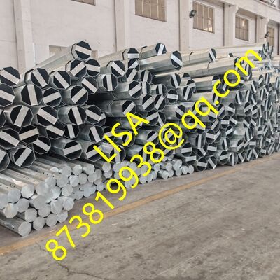Hot Dip Galvanized Octagonal Steel Pole with 500KGF Load in 30FT/40FT Sizes for Distribution Lines