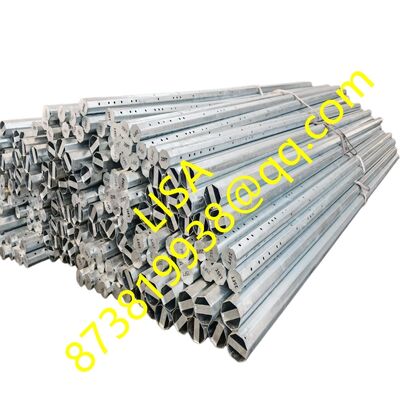 25FT Height 500KGF Load 86 Microns Coating Hot-dip Galvanized Octagonal Electric Steel Pole for Power Distribution