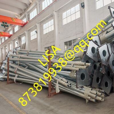 12M/11.95M Q235B Hot Dip Galvanized Steel Lighting Pole for Street Park and Garden