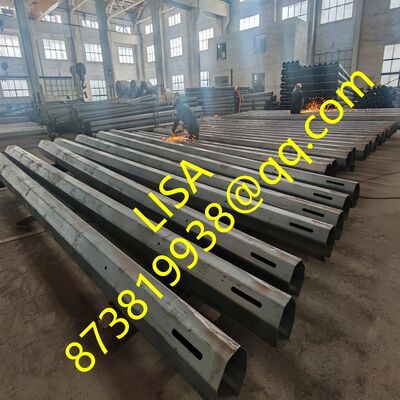 45FT 345Mpa 500KGS Load Philippines Nea Standard Octagonal Hot-dip Galvanized Steel Poles