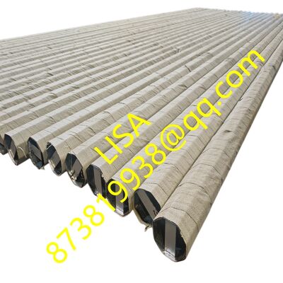 25FT 2.5mm Philippines Nea Standard Hot-dip Galvanized and Sack Wrapped Electric Steel Pole Q355B with 300KGF Load for Power Distribution Line