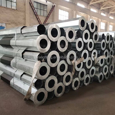 12 Meter Low Voltage Galvanized Polygon Stainless Steel Tubular Utility Pole Transmission Power Pole Electric Poles for Sale