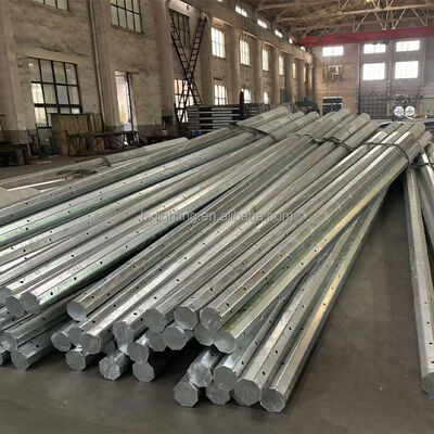 Hot Dip Galvanized Steel Pole Steel Tubular Pole Electric Power Pole NEA Steel Pole