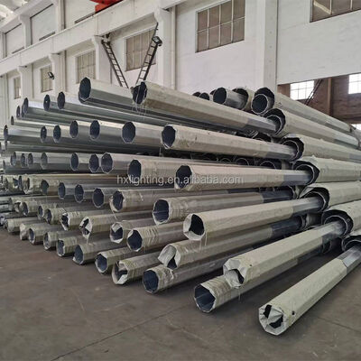 Good Sale 40FT Hot Dip Galvanized Steel Tubular Pole Electric Power Pole Steel Gantry Steel Tower
