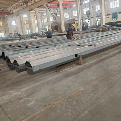 5.8M 6.5M with 5M 6M 7M 8M 12M 14M 18M Arm Polygonal Galvanized Traffic Steel Poles